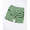 imageAUROLA Influence Workout Shorts for Women25 35 45 55 65 No Roll Up Squat Proof Scrunch Seamless Compression Gym ShortMineral Green