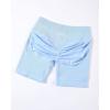 imageAUROLA Influence Workout Shorts for Women25 35 45 55 65 No Roll Up Squat Proof Scrunch Seamless Compression Gym ShortSky Light