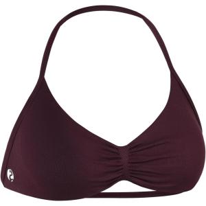 imageAUROLA Influence Strappy Bra Sports Bras for Women Backless Padded Impact Strappy Bra Workout Gym Yoga with Removable CupsBlack Cherry