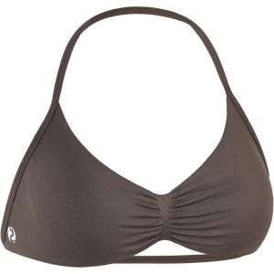 imageAUROLA Influence Strappy Bra Sports Bras for Women Backless Padded Impact Strappy Bra Workout Gym Yoga with Removable CupsChestnut Brown