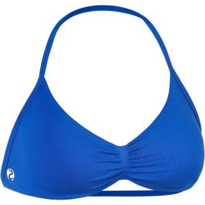 imageAUROLA Influence Strappy Bra Sports Bras for Women Backless Padded Impact Strappy Bra Workout Gym Yoga with Removable CupsKlein Blue