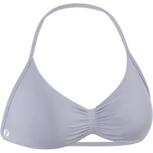 imageAUROLA Influence Strappy Bra Sports Bras for Women Backless Padded Impact Strappy Bra Workout Gym Yoga with Removable CupsLilac Gray
