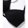 imageAUROLA Influence Adjustable Strappy Sports Bras for WomenSeamless Backless Padded Straps Impact Yoga Gym Workout BraBlack