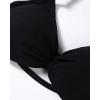 imageAUROLA Influence Adjustable Strappy Sports Bras for WomenSeamless Backless Padded Straps Impact Yoga Gym Workout BraBlack