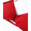 imageAUROLA Influence Adjustable Strappy Sports Bras for WomenSeamless Backless Padded Straps Impact Yoga Gym Workout BraChili Red