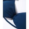imageAUROLA Influence Adjustable Strappy Sports Bras for WomenSeamless Backless Padded Straps Impact Yoga Gym Workout BraEnsign Blue