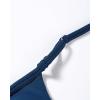 imageAUROLA Influence Adjustable Strappy Sports Bras for WomenSeamless Backless Padded Straps Impact Yoga Gym Workout BraEnsign Blue