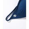 imageAUROLA Influence Adjustable Strappy Sports Bras for WomenSeamless Backless Padded Straps Impact Yoga Gym Workout BraEnsign Blue