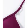 imageAUROLA Influence Adjustable Strappy Sports Bras for WomenSeamless Backless Padded Straps Impact Yoga Gym Workout BraMagenta