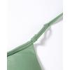 imageAUROLA Influence Adjustable Strappy Sports Bras for WomenSeamless Backless Padded Straps Impact Yoga Gym Workout BraMineral Green