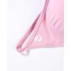 imageAUROLA Influence Adjustable Strappy Sports Bras for WomenSeamless Backless Padded Straps Impact Yoga Gym Workout BraSweet Pink