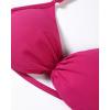 imageAUROLA Influence Adjustable Strappy Sports Bras for WomenSeamless Backless Padded Straps Impact Yoga Gym Workout BraVivid Cerise