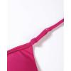 imageAUROLA Influence Adjustable Strappy Sports Bras for WomenSeamless Backless Padded Straps Impact Yoga Gym Workout BraVivid Cerise