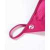 imageAUROLA Influence Adjustable Strappy Sports Bras for WomenSeamless Backless Padded Straps Impact Yoga Gym Workout BraVivid Cerise