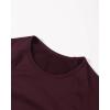 imageAUROLA Influence Crop Top Workout Shirts for Women UltraSoft Seamless Gym T Shirts Short Sleeve Running Workout TopsBlack Cherry