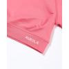 imageAUROLA Influence Crop Top Workout Shirts for Women UltraSoft Seamless Gym T Shirts Short Sleeve Running Workout TopsBubblegum
