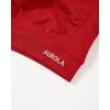 imageAUROLA Influence Crop Top Workout Shirts for Women UltraSoft Seamless Gym T Shirts Short Sleeve Running Workout TopsChili Red