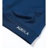 imageAUROLA Influence Crop Top Workout Shirts for Women UltraSoft Seamless Gym T Shirts Short Sleeve Running Workout TopsEnsign Blue