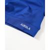 imageAUROLA Influence Crop Top Workout Shirts for Women UltraSoft Seamless Gym T Shirts Short Sleeve Running Workout TopsKlein Blue