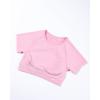 imageAUROLA Influence Crop Top Workout Shirts for Women UltraSoft Seamless Gym T Shirts Short Sleeve Running Workout TopsSweet Pink