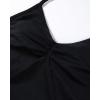 imageAUROLA Influence Longline Strappy Workout Halter Tops for WomenRemovable Cups Padded Bras Impact Gym Yoga Sleeveless TopBlack