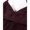 imageAUROLA Influence Longline Strappy Workout Halter Tops for WomenRemovable Cups Padded Bras Impact Gym Yoga Sleeveless TopBlack Cherry