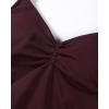 imageAUROLA Influence Longline Strappy Workout Halter Tops for WomenRemovable Cups Padded Bras Impact Gym Yoga Sleeveless TopBlack Cherry