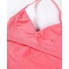 imageAUROLA Influence Longline Strappy Workout Halter Tops for WomenRemovable Cups Padded Bras Impact Gym Yoga Sleeveless TopBubblegum