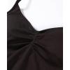 imageAUROLA Influence Longline Strappy Workout Halter Tops for WomenRemovable Cups Padded Bras Impact Gym Yoga Sleeveless TopCoffee