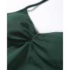 imageAUROLA Influence Longline Strappy Workout Halter Tops for WomenRemovable Cups Padded Bras Impact Gym Yoga Sleeveless TopEden Green