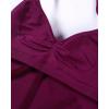 imageAUROLA Influence Longline Strappy Workout Halter Tops for WomenRemovable Cups Padded Bras Impact Gym Yoga Sleeveless TopMagenta