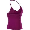 imageAUROLA Influence Longline Strappy Workout Halter Tops for WomenRemovable Cups Padded Bras Impact Gym Yoga Sleeveless TopMagenta