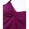imageAUROLA Influence Longline Strappy Workout Halter Tops for WomenRemovable Cups Padded Bras Impact Gym Yoga Sleeveless TopMagenta
