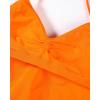 imageAUROLA Influence Longline Strappy Workout Halter Tops for WomenRemovable Cups Padded Bras Impact Gym Yoga Sleeveless TopPersimmon Orange