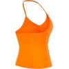 imageAUROLA Influence Longline Strappy Workout Halter Tops for WomenRemovable Cups Padded Bras Impact Gym Yoga Sleeveless TopPersimmon Orange