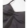 imageAUROLA Influence Longline Strappy Workout Halter Tops for WomenRemovable Cups Padded Bras Impact Gym Yoga Sleeveless TopPlum Truffle