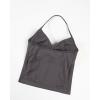 imageAUROLA Influence Longline Strappy Workout Halter Tops for WomenRemovable Cups Padded Bras Impact Gym Yoga Sleeveless TopPlum Truffle