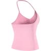 imageAUROLA Influence Longline Strappy Workout Halter Tops for WomenRemovable Cups Padded Bras Impact Gym Yoga Sleeveless TopSweet Pink