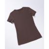 imageAUROLA Everyday Fitted TShirt for WomenCrew Neck Basic Short Sleeves T ShirtCrop Tops Modal Slim Fit TeeBrown
