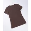 imageAUROLA Everyday Fitted TShirt for WomenCrew Neck Basic Short Sleeves T ShirtCrop Tops Modal Slim Fit TeeBrown