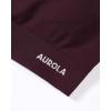 imageAUROLA Power Sports Bras for Women  Push Up Workout Bra Square Neck Yoga Bra Padded Low Impact Gym Bra Crop TopBlack Cherry