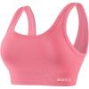 imageAUROLA Power Sports Bras for Women  Push Up Workout Bra Square Neck Yoga Bra Padded Low Impact Gym Bra Crop TopBubblegum