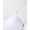 imageAUROLA Influence Strappy Bra Sports Bras for Women Backless Padded Impact Strappy Bra Workout Gym Yoga with Removable CupsCrescent White