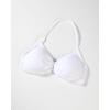 imageAUROLA Influence Strappy Bra Sports Bras for Women Backless Padded Impact Strappy Bra Workout Gym Yoga with Removable CupsCrescent White