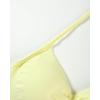 imageAUROLA Influence Strappy Bra Sports Bras for Women Backless Padded Impact Strappy Bra Workout Gym Yoga with Removable CupsElfin Yellow