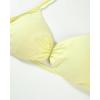 imageAUROLA Influence Strappy Bra Sports Bras for Women Backless Padded Impact Strappy Bra Workout Gym Yoga with Removable CupsElfin Yellow