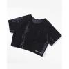 imageAUROLA Serpent Snake Seamless Workout TShirts for WomenShort Sleeve Crop Top Gym Yoga Athletic Shirts TeePackblackchestnut Brown