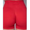 imageAUROLA CAMO Collection Workout Shorts for Women Subtle Logo Seamless Scrunch Gym Yoga Running Active ShortCamobright Red