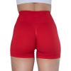 imageAUROLA CAMO Collection Workout Shorts for Women Subtle Logo Seamless Scrunch Gym Yoga Running Active ShortCamobright Red