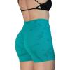 imageAUROLA CAMO Collection Workout Shorts for Women Subtle Logo Seamless Scrunch Gym Yoga Running Active ShortCamolake Green